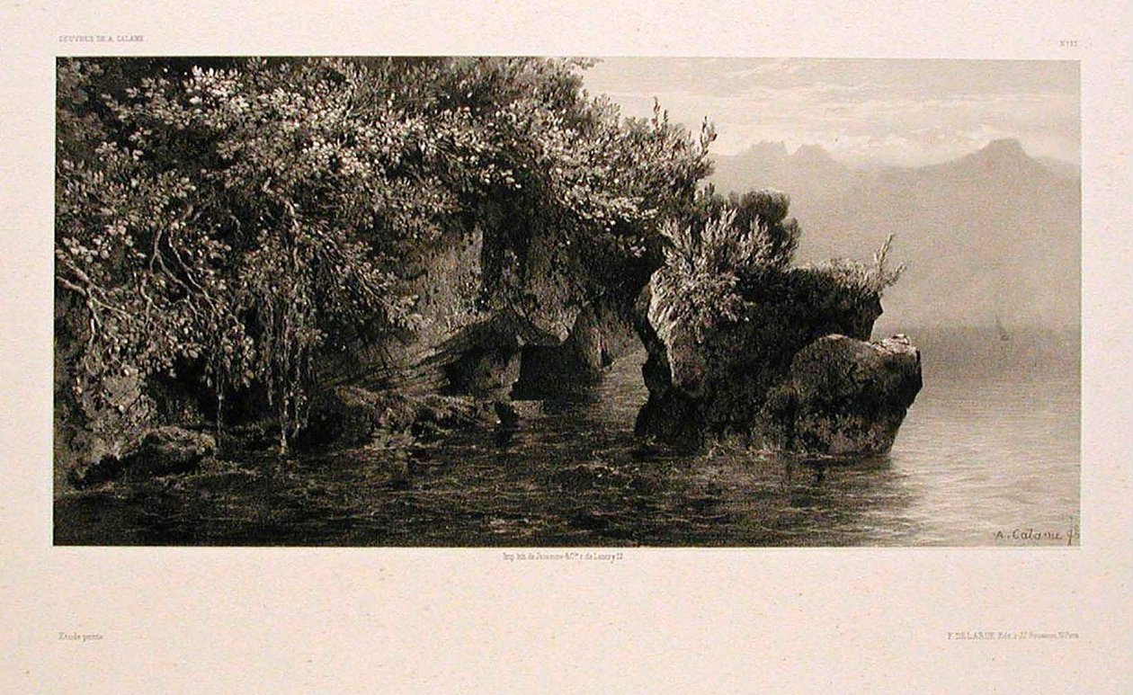 Genevejärven rannat tekijältä Alexandre Calame
