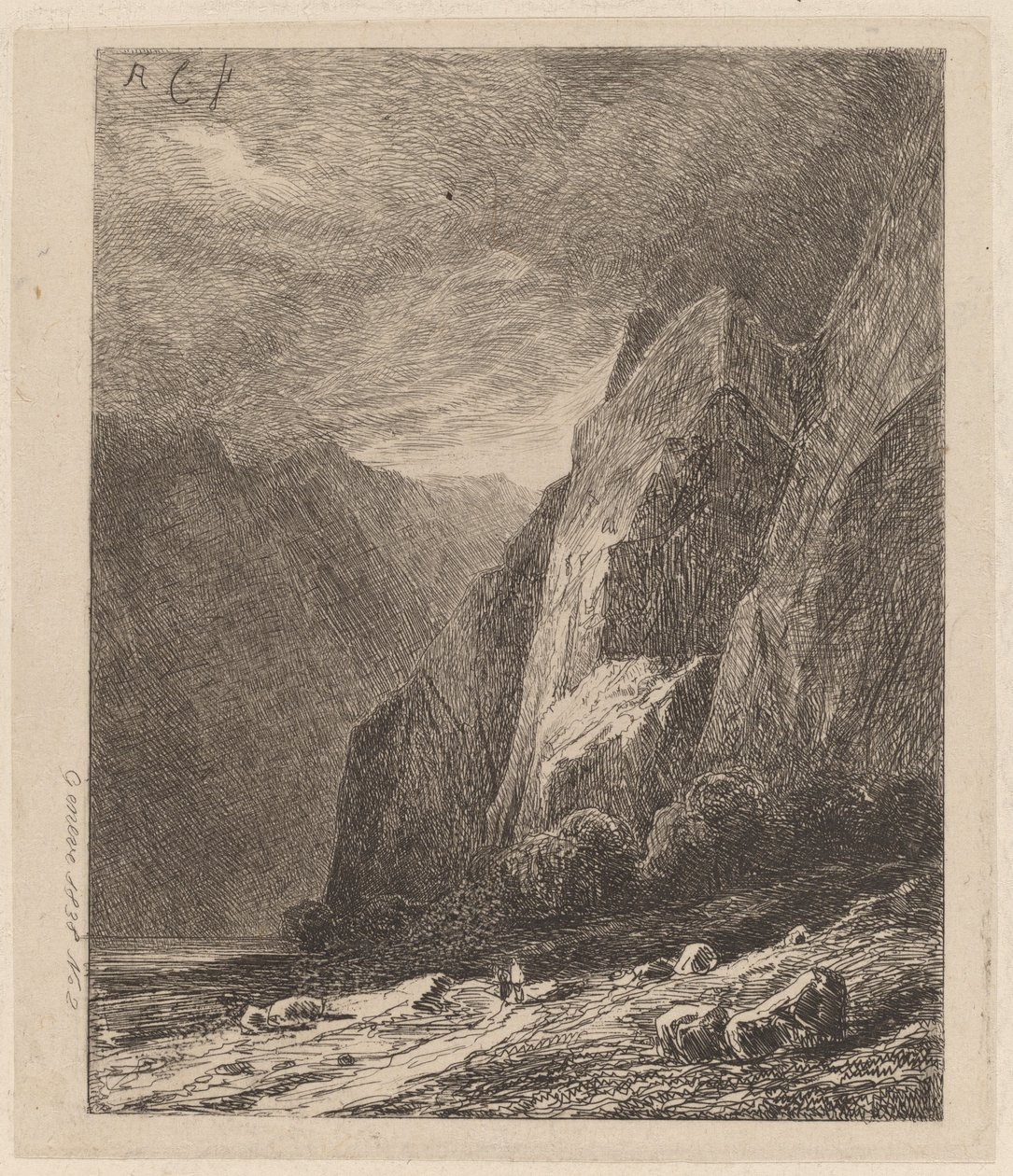 Kallioita myrskyssä tekijältä Alexandre Calame