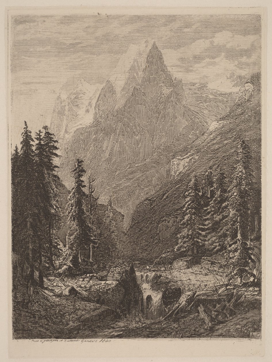 Vuoristoniitty tekijältä Alexandre Calame