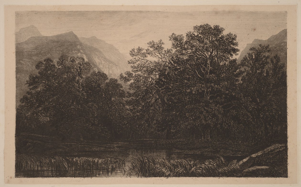 Vuoristolampi tekijältä Alexandre Calame