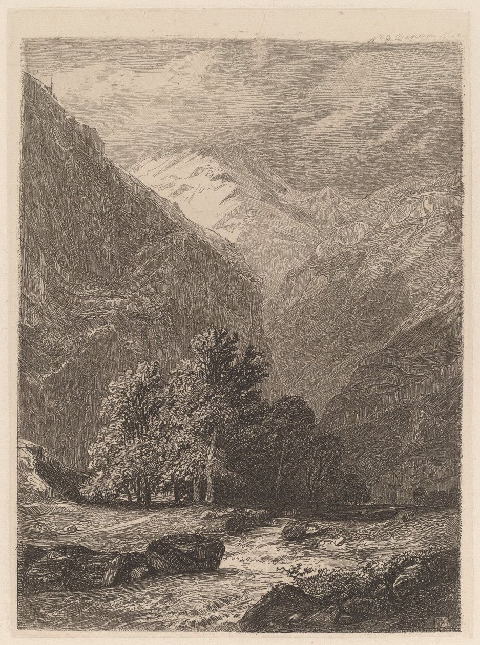 Vuoristovirta tekijältä Alexandre Calame