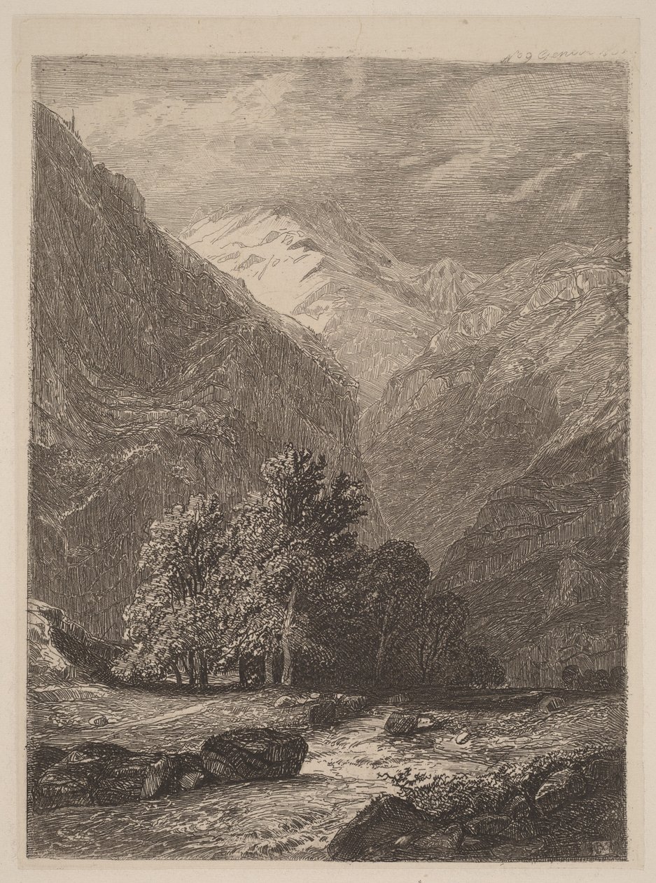 Vuoristovirta tekijältä Alexandre Calame