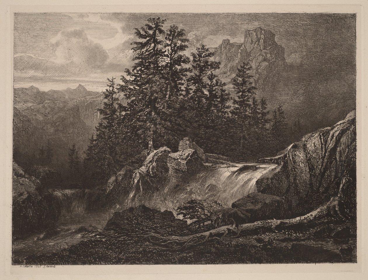 Vuoristoputous tekijältä Alexandre Calame