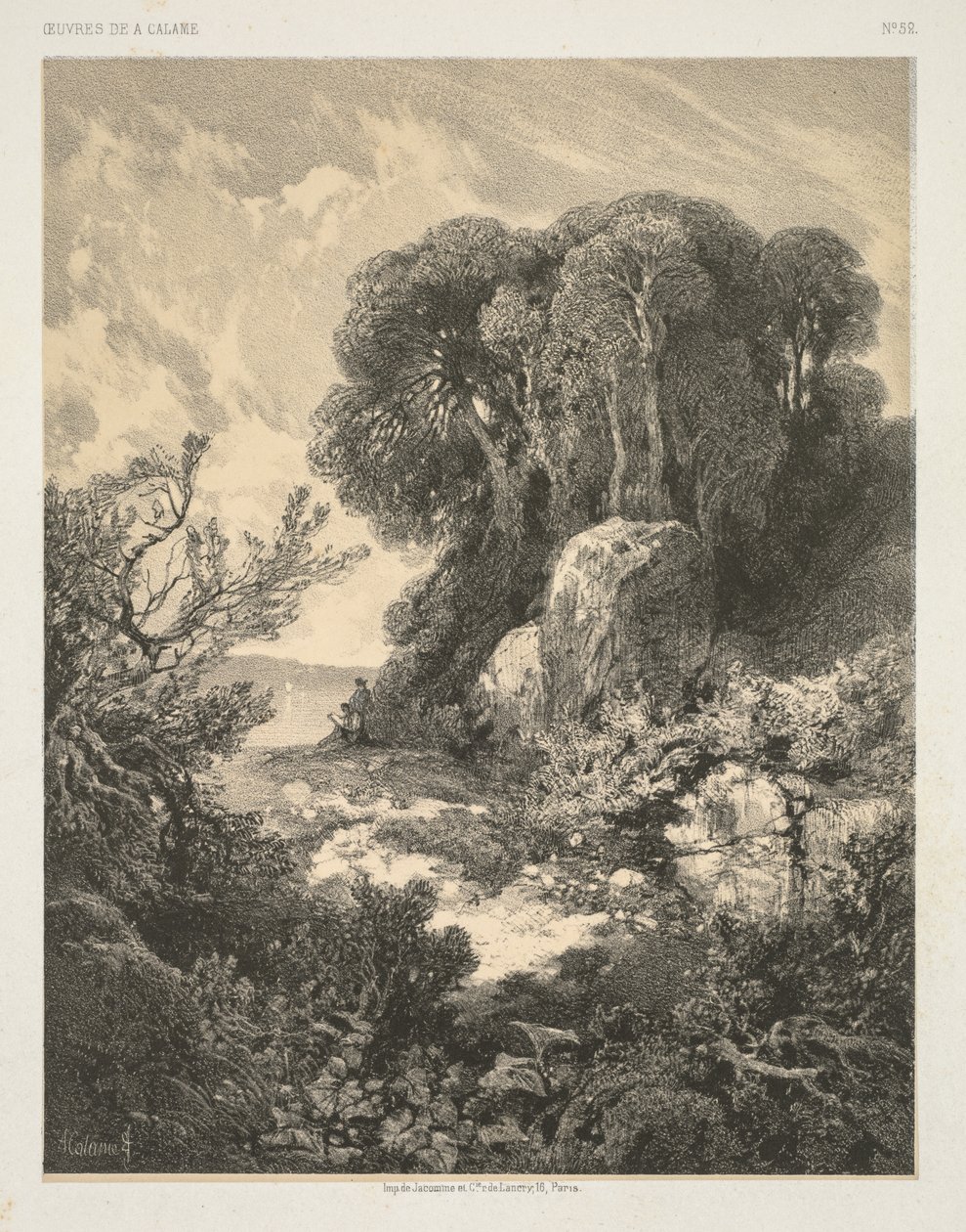 A. Calamen teokset: nro 52. tekijältä Alexandre Calame