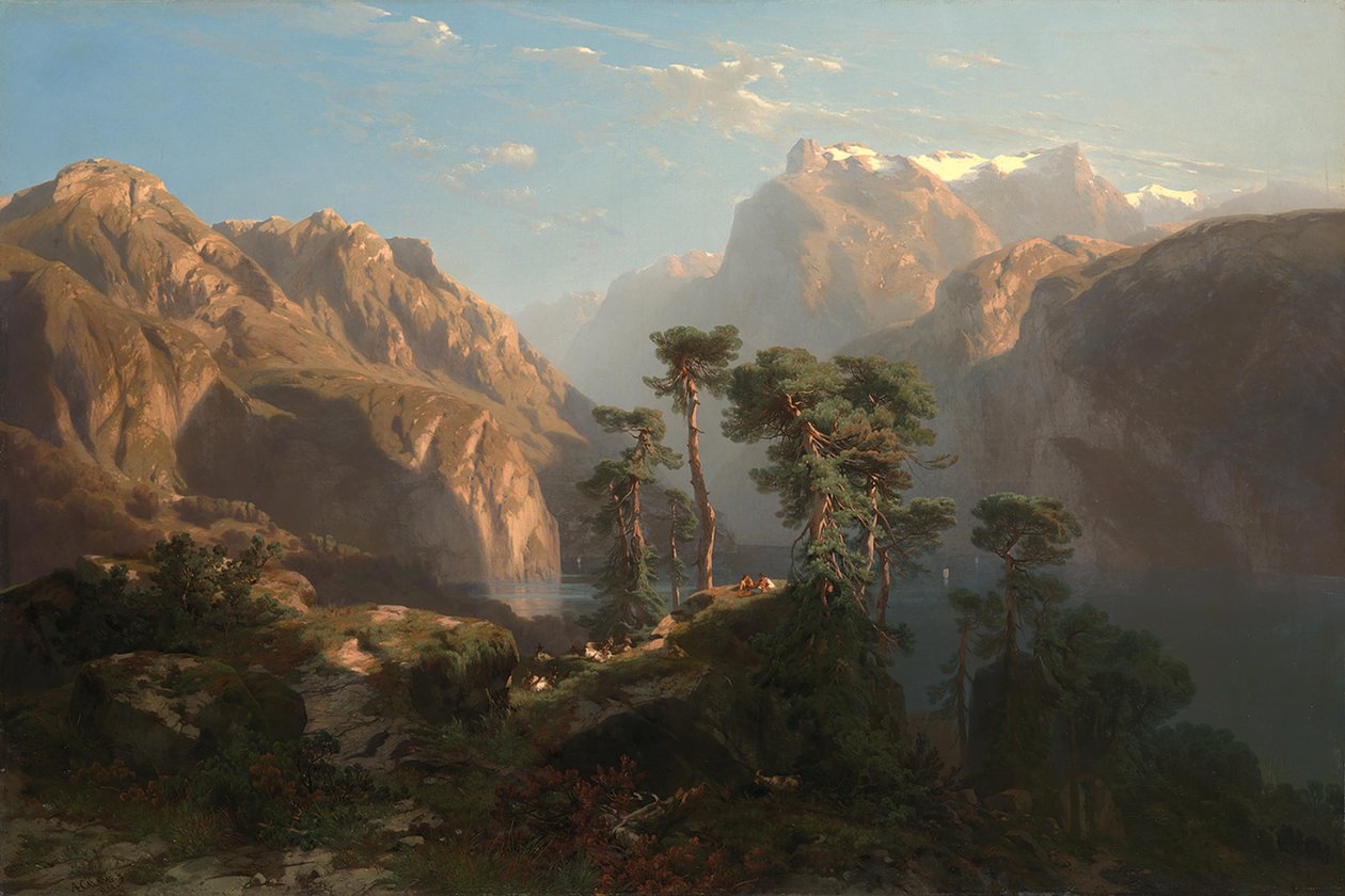 Vierwaldstätter-järvi tekijältä Alexandre Calame