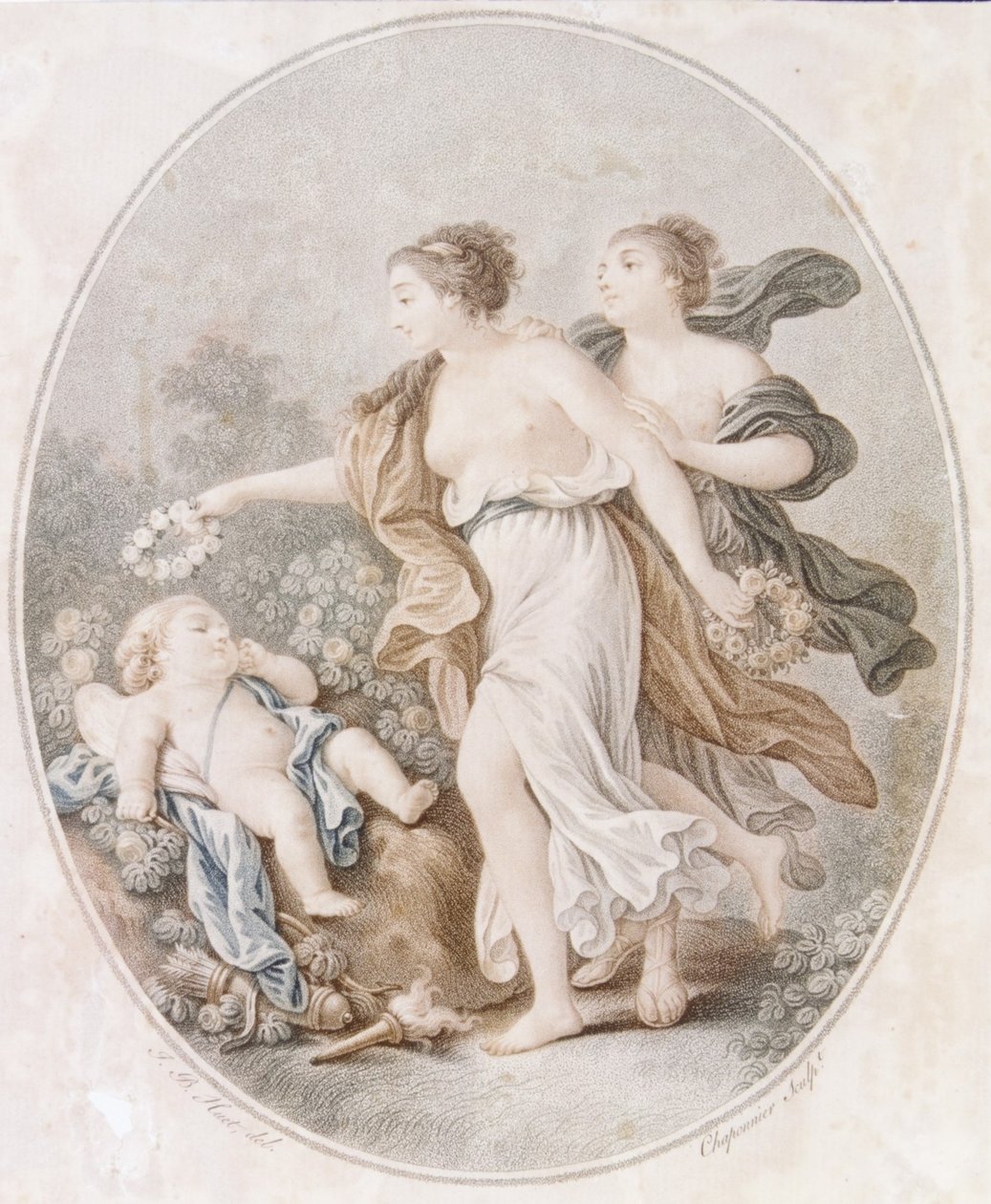 Armon kruunaama Amor, 1770-1805. tekijältä Alexandre Chaponnier