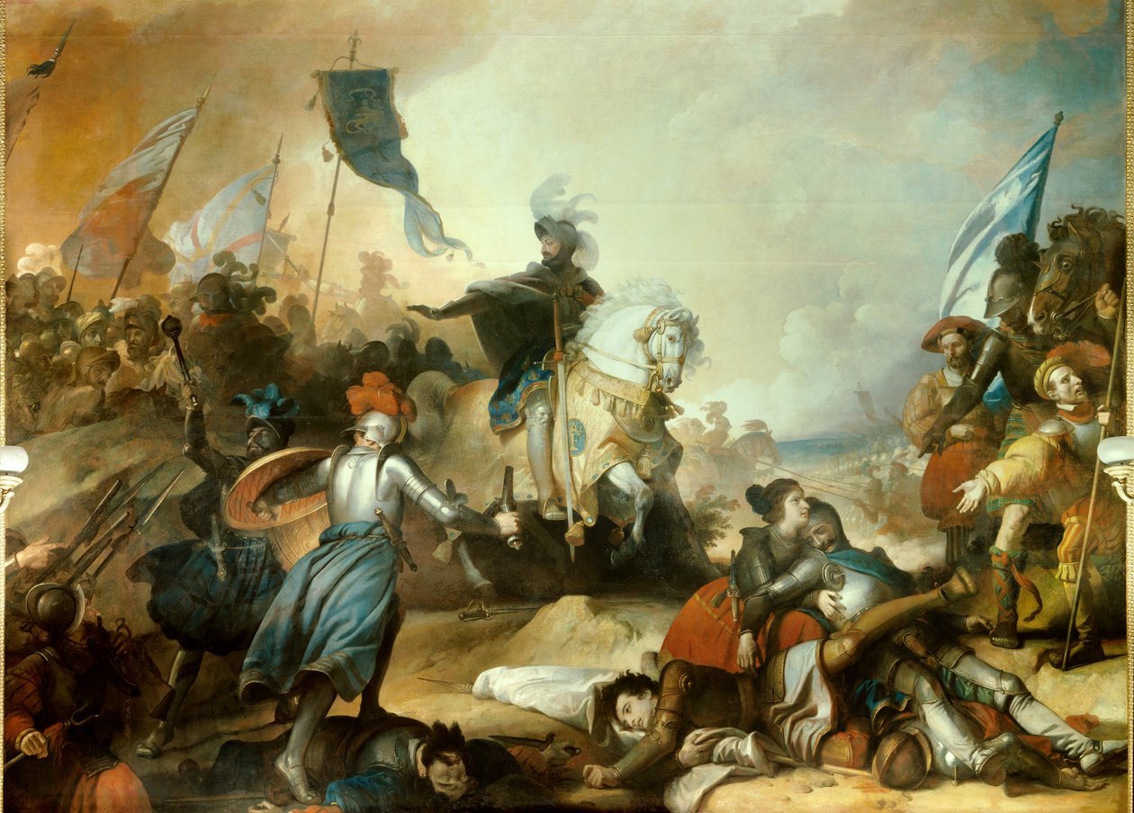 Italian sodat: "" Marignanin taistelu, 14. syyskuuta tekijältä Alexandre Evariste Fragonard