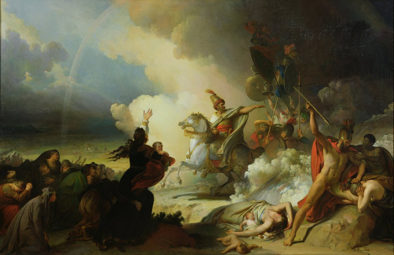 Saladin I (1138-93) Jerusalemissa, noin 1830-50 tekijältä Alexandre Evariste Fragonard