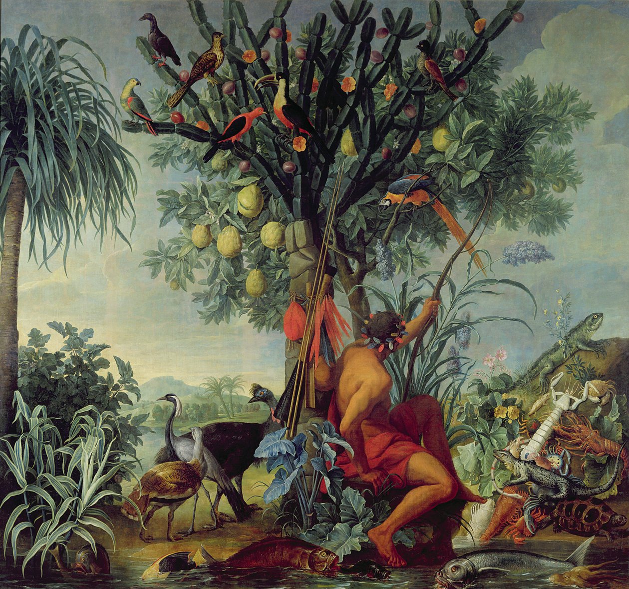 Intiaanimetsästäjä, 1740 tekijältä Alexandre Francois Desportes