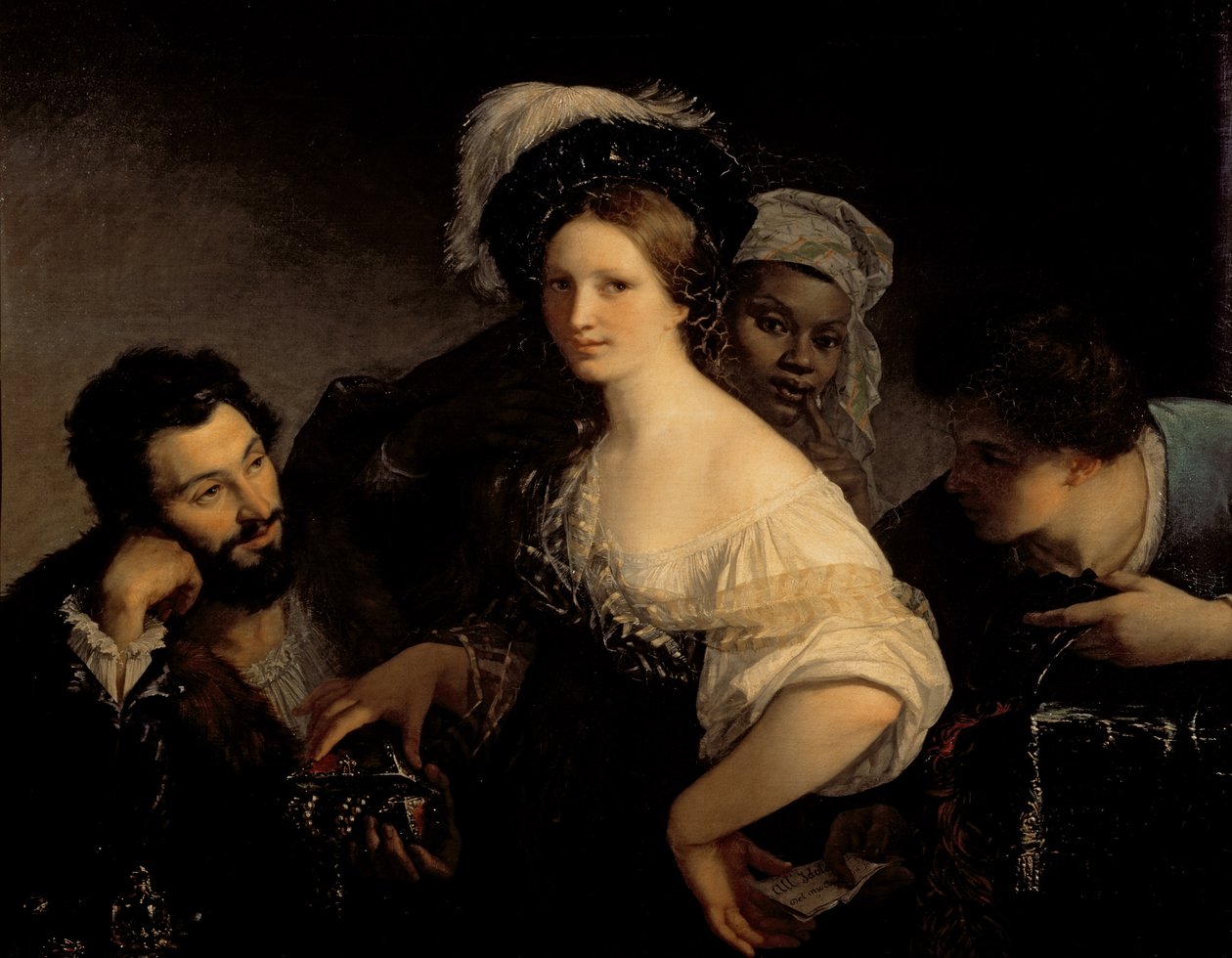 Nuori kurtisaani, 1821 tekijältä Alexandre Francois Xavier Sigalon