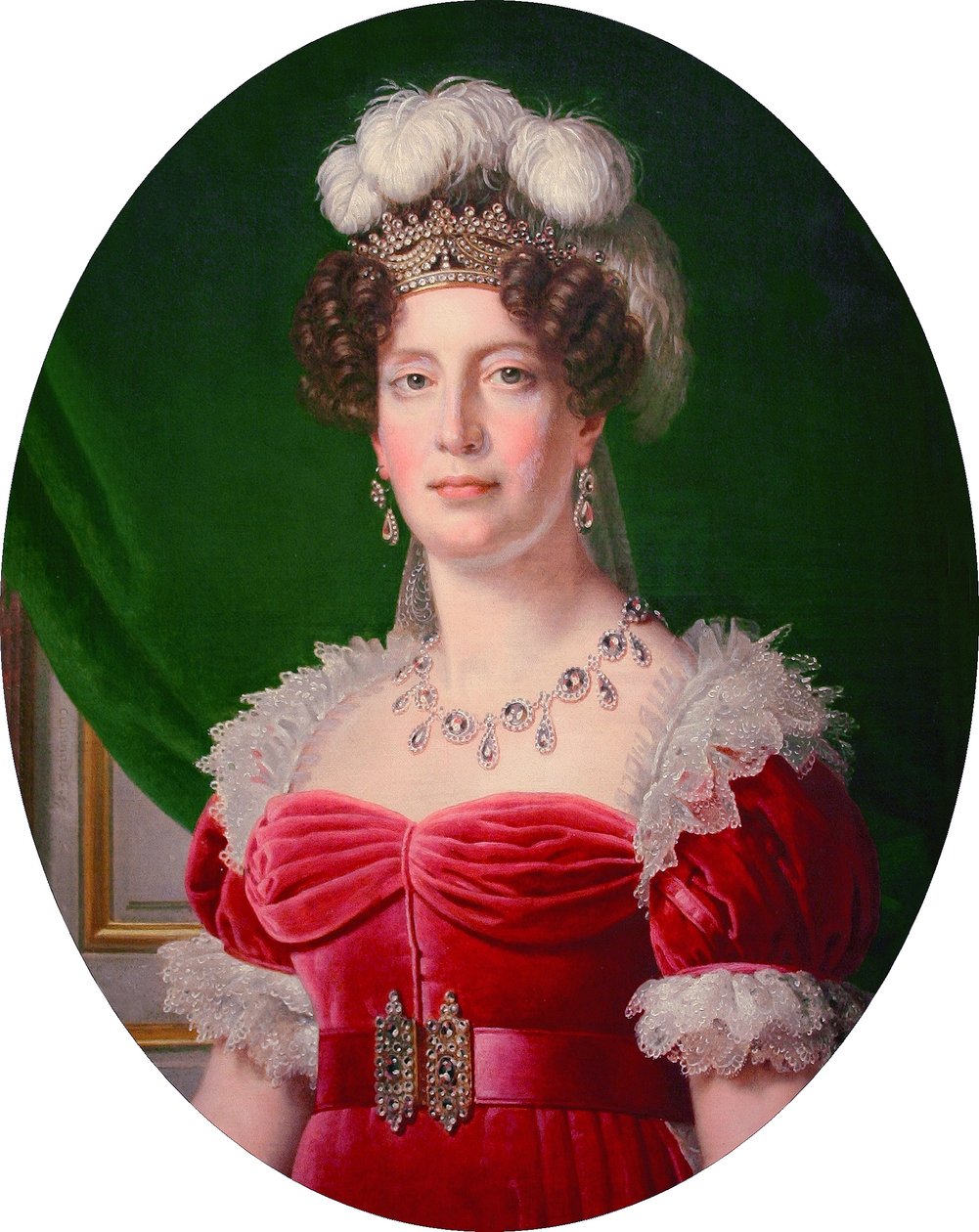 Ranska: Portrait en buste de Marie-Thérèse Charlotte de France, duchesse d