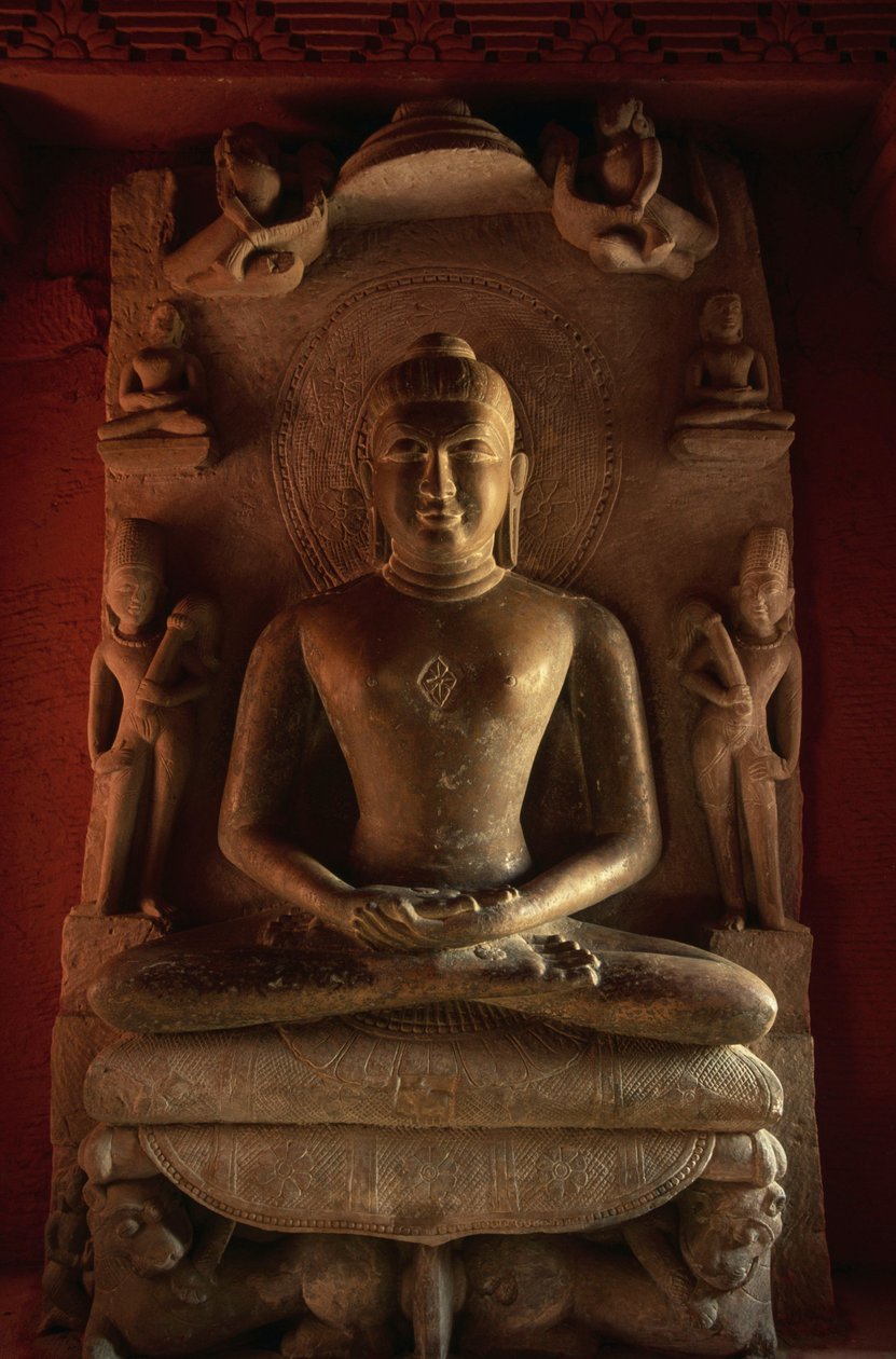 Tirthankara-patsas, Jain-temppeli nro 24, Deogarh, Uttar Pradesh, Intia, 8.-17. vuosisata. tekijältä Nicolas Toussaint Charlet
