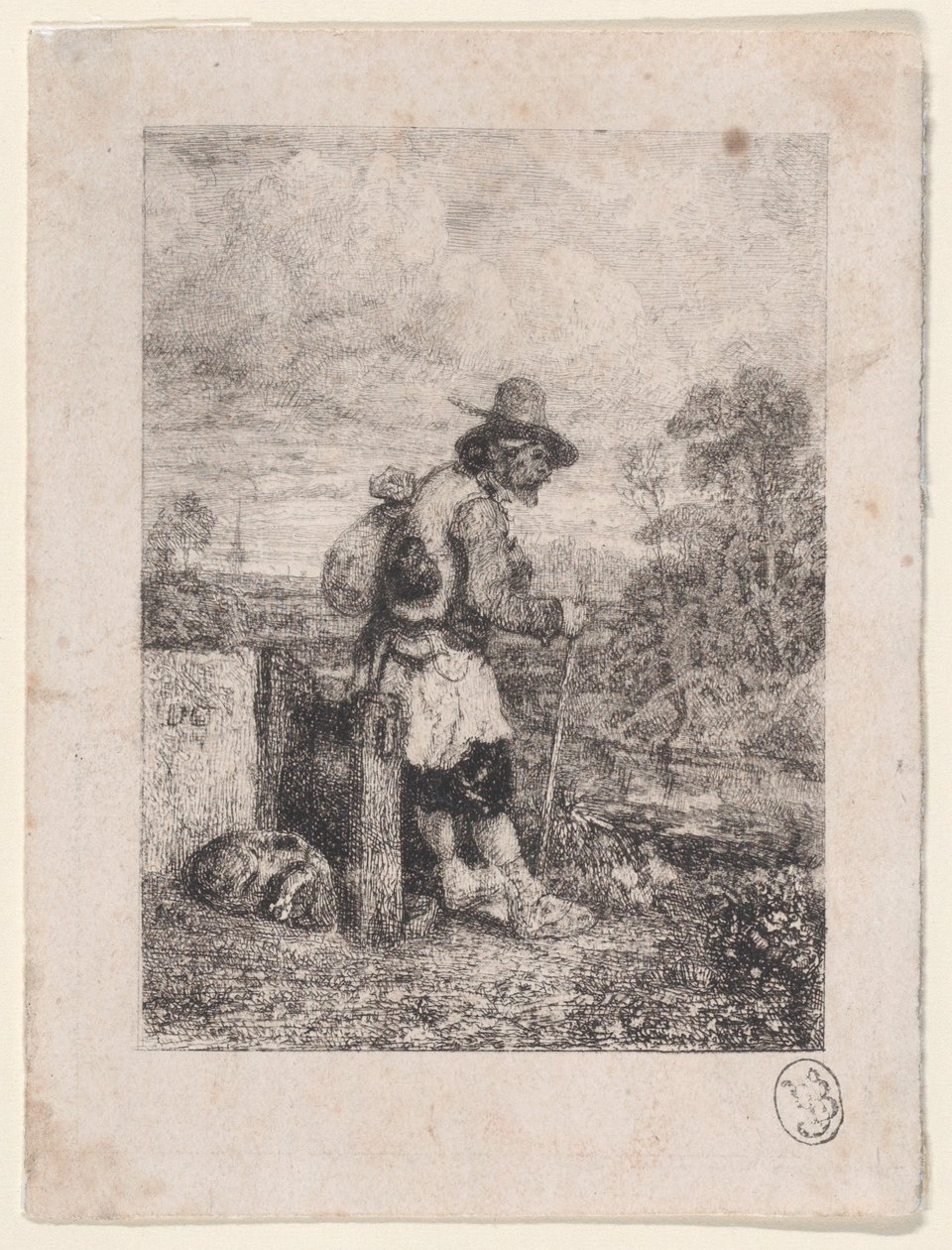 Kerjäläinen, 1833-38. tekijältä Alexandre Gabriel Decamps