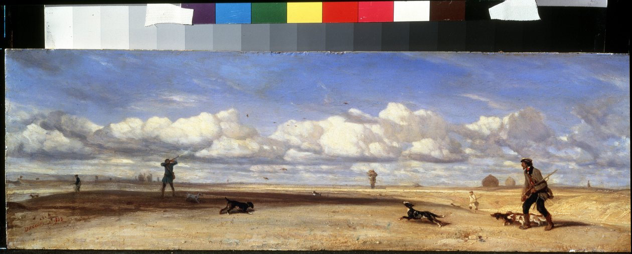 ""Ankan metsästys"" (Ankanmetsästäjät) Alexandre Gabriel Decampsin (1803-1860) maalaus 1843 Pushkin-museo Moskova tekijältä Alexandre Gabriel Decamps