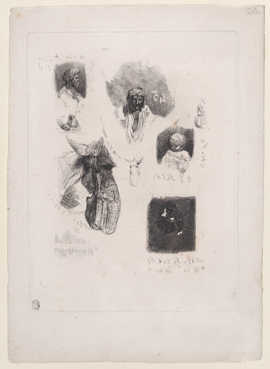 Luonnosten lehti, 1833-38. tekijältä Alexandre Gabriel Decamps