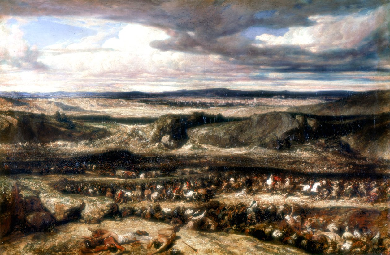 Kimbreiden tappio, 1833 tekijältä Alexandre Gabriel Decamps