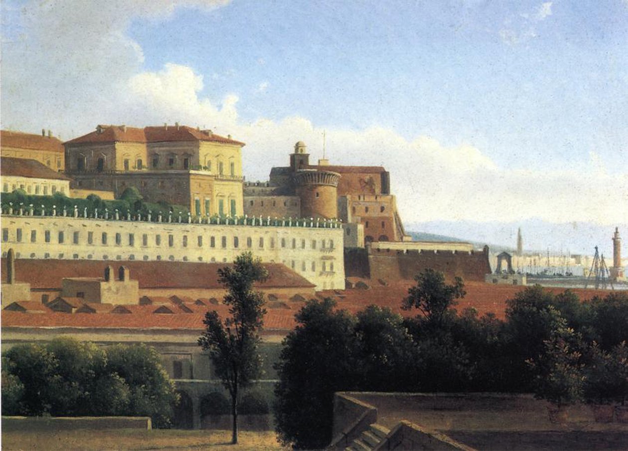 Napoli, Palazzo Reale, n. 1780 (öljy paperille kankaalle) tekijältä Alexandre Hyacinthe Dunouy