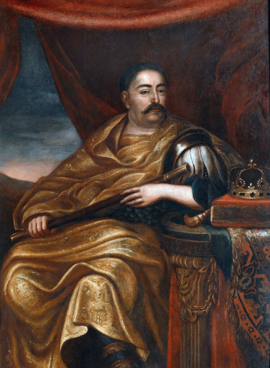 Puolan kuninkaan Johannes III Sobieskin (1629-1696) muotokuva"" 1600-luku - Puolan kuninkaan ja Liettuan suurruhtinaan Johannes III Sobieskin (1629-1696) muotokuva - Tricius, Jan (n. 1620-n. 1692) - - Öljy kankaalle - 162x114 cm - Wilanow Palace Museum tekijältä Alexandre Jan Tricius