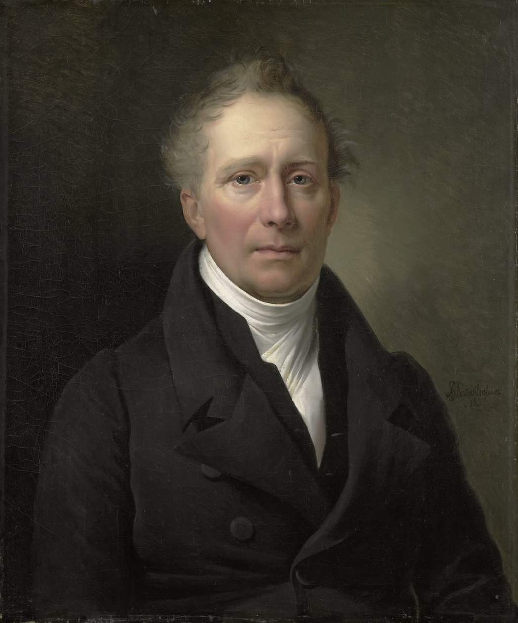 Daniel Francis Schas (1772-1848), kauppa- ja siirtomaaneuvoston jäsen 1814-1820 tekijältä Alexandre Jean Dubois Drahonet (signed by artist)