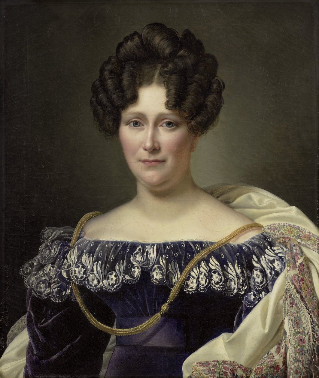 Johanna Henriette Engelen (1789-1878), Daniel Francis Schasin toinen vaimo tekijältä Alexandre Jean Dubois Drahonet (signed by artist)