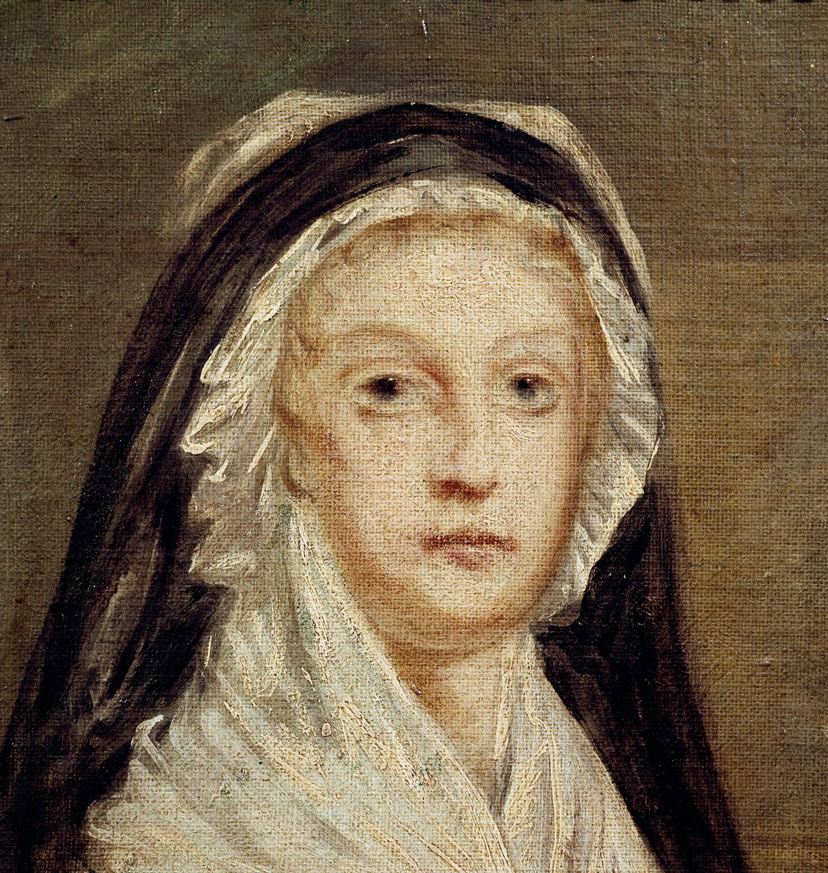 Marie Antoinette Conciergeriessa (n. 1792-1799, öljy kankaalle) tekijältä Alexandre Kucharski