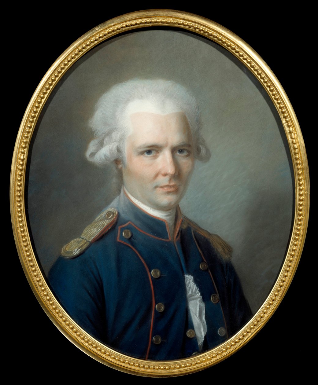 Ranskalaisen kirjailijan Pierre Choderlos de Laclosin (1741-1803) muotokuva Aleksander Kucharskin (1741-1819) pastellimaalaus. 1700-luvun aurinko. 0,55x0,45 m Amiens, musee de l