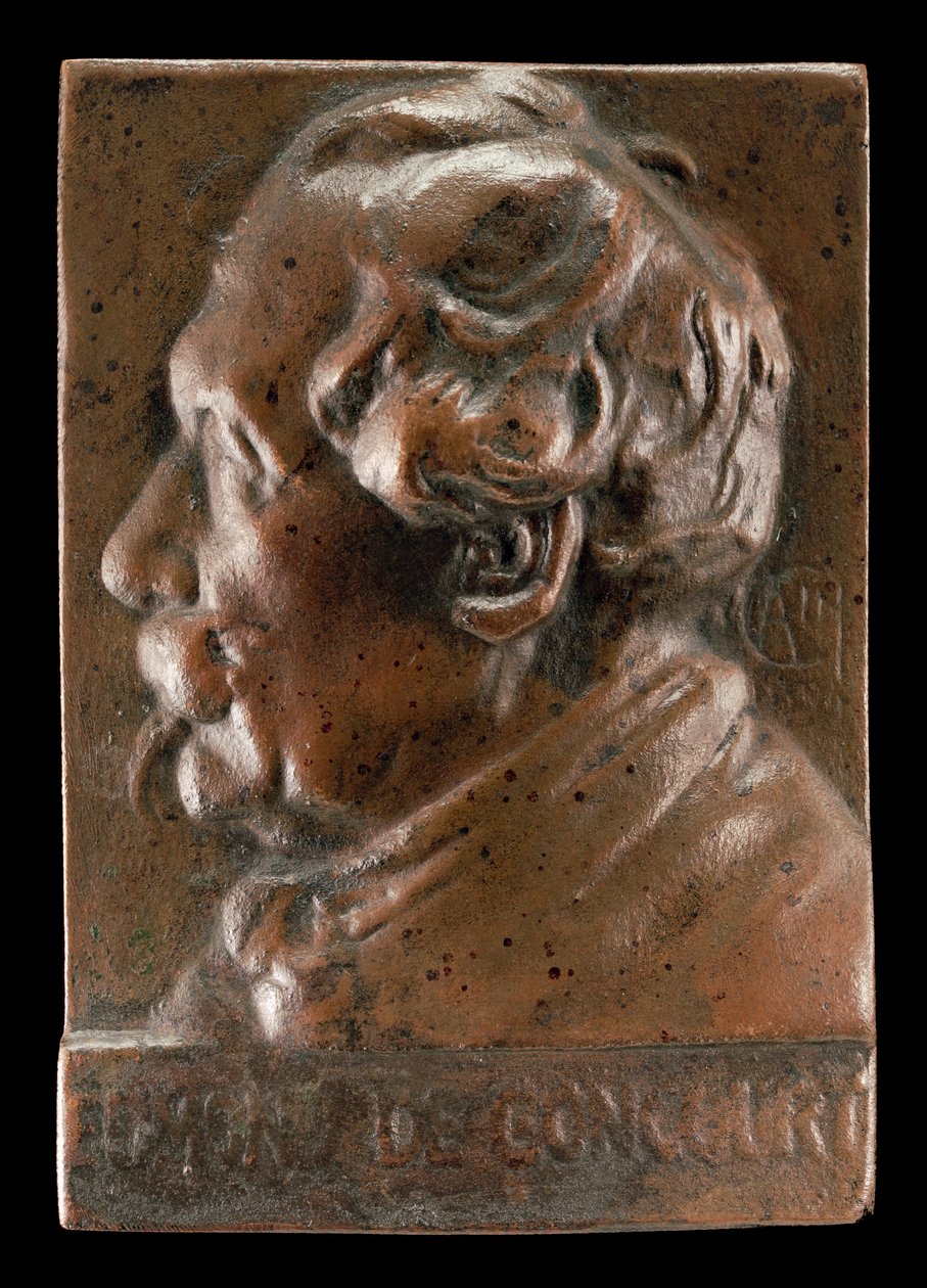 Edmond de Goncourt, 1822-1896, kirjailija ja kriitikko, n. 1891. tekijältä Alexandre Louis Marie Charpentier