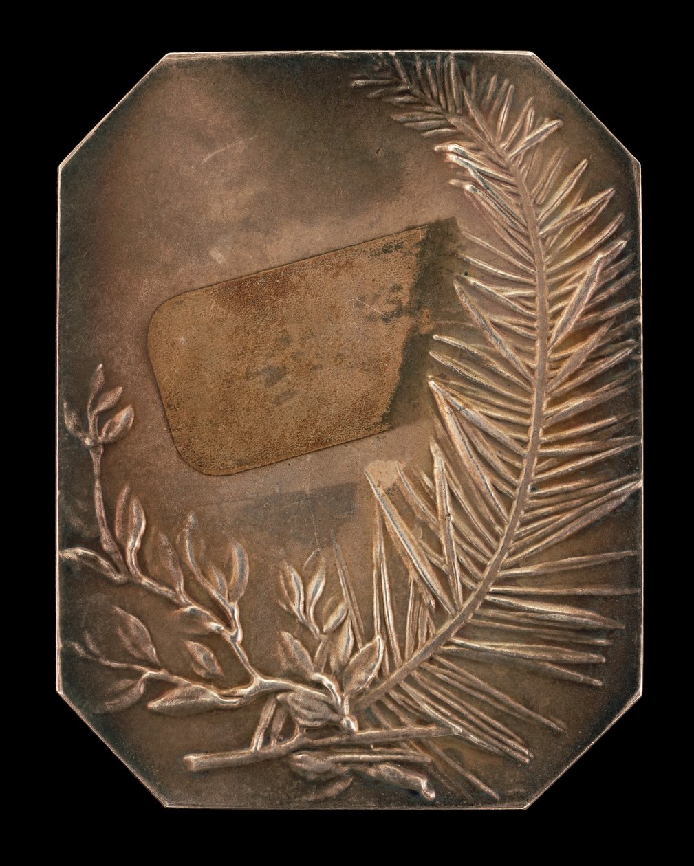 Laurelin ja Evergreenin yhteen kietoutuneita oksia [käänteinen], 1897. tekijältä Alexandre Louis Marie Charpentier