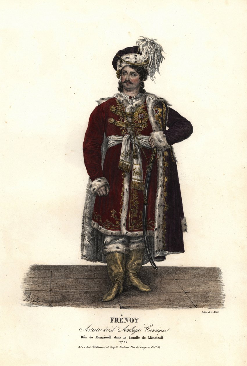 Jean Audeville Fresnoy Menzicoffina J-J-M Duperchen, Ambigu Comiquen La Famille de Menzicoffissa tekijältä Alexandre Marie Colin