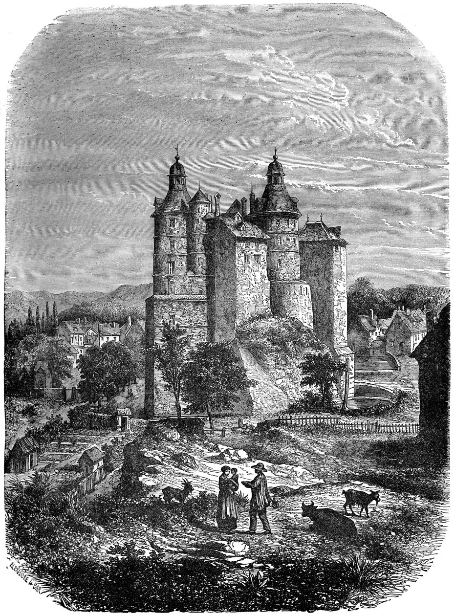 Montbeliardin linna, Chateau de Montbeliard, Ranska, 1882-1884 tekijältä Alexandre de Bar