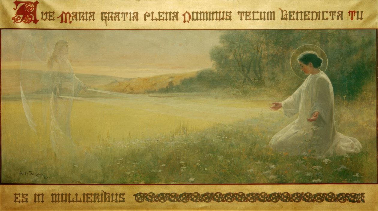 Annunciation tekijältä Alexandre de Riquer i Inglada
