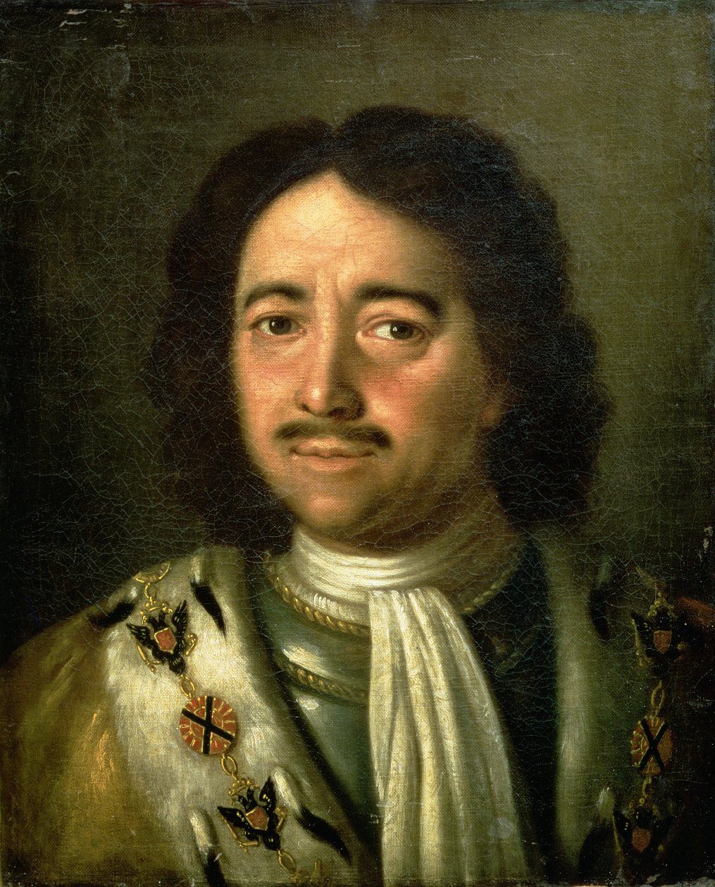 Tsaari Pietari I Suuren (1672-1725) muotokuva 1772 tekijältä Alexei Petrovich Antropov