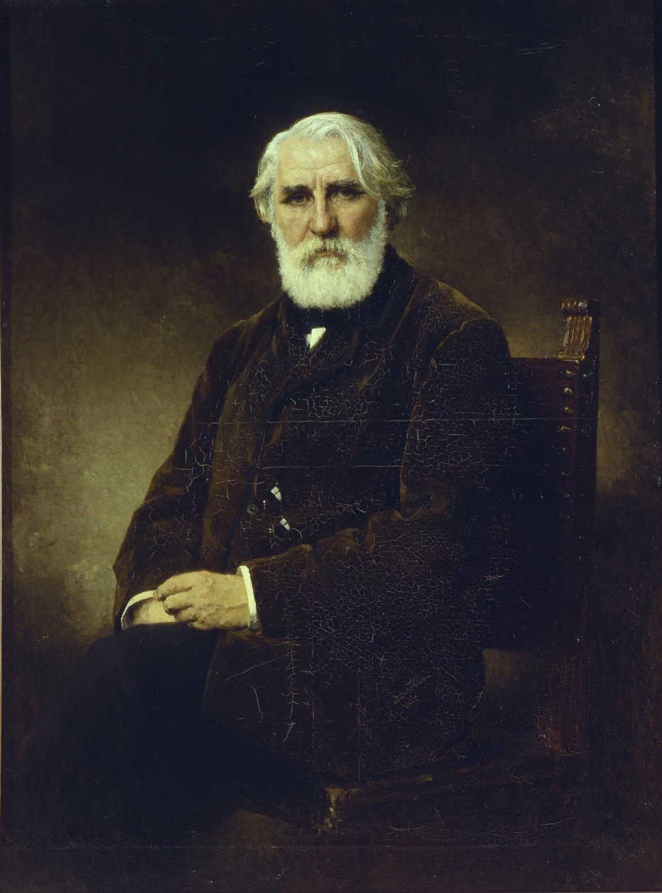 Muotokuva kirjailijasta Ivan S. Turgenev 1818-1883, 1875 tekijältä Alexei Alexeyevich Harlamov