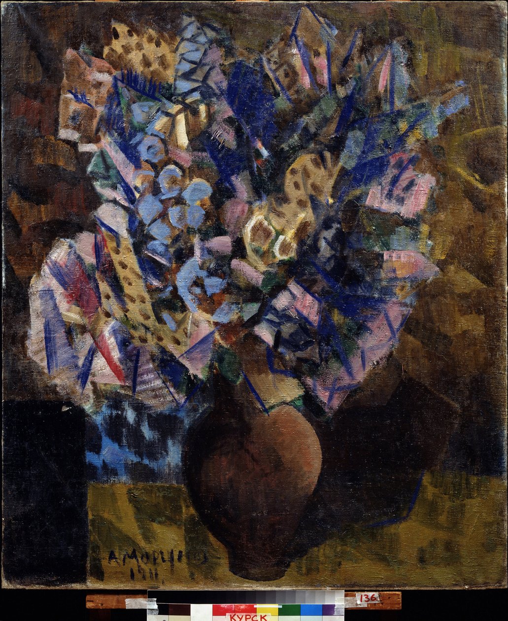 Flors (Flors). Pintura Alexei Alexeyevich Morgunov (Morgunov) (1884-1935), oli sobre tela finès tekijältä Alexei Alexeyevich Morgunov
