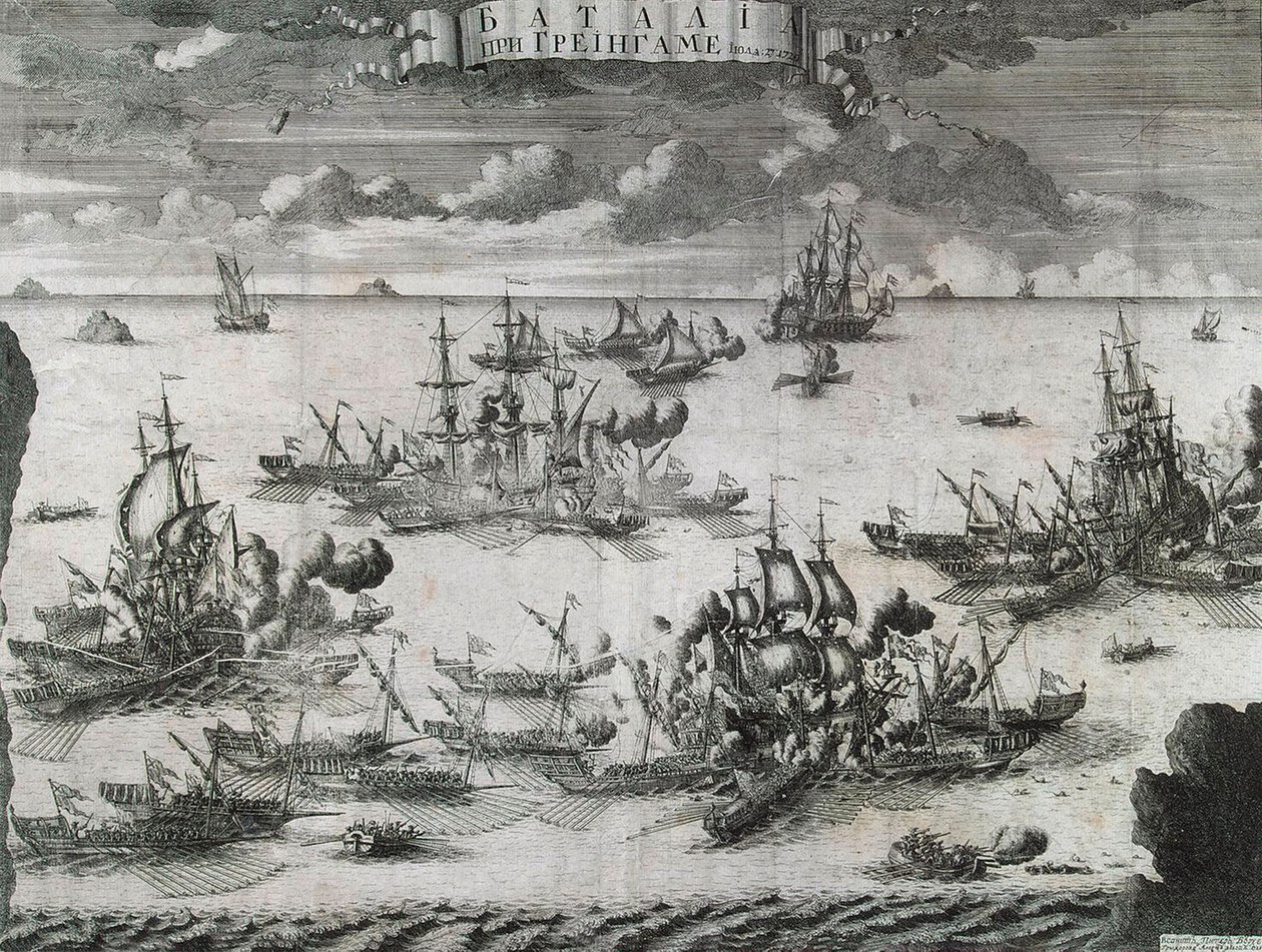 Grengamin taistelu 27. heinäkuuta 1720, 1721. tekijältä Alexei Fyodorovich Zubov