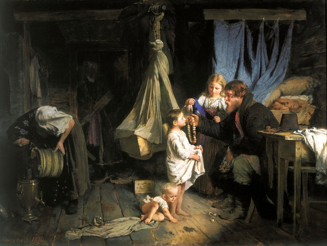 "Paluu kaupungista", 1870. tekijältä Alexei Ivanovich Korzukhin