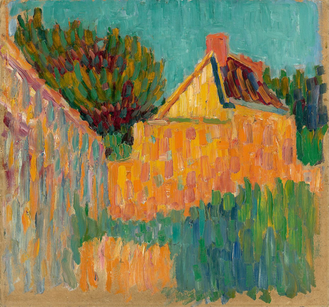 Pieni talo pensaiden edessä, n. 1907. tekijältä Alexei Javlensky von
