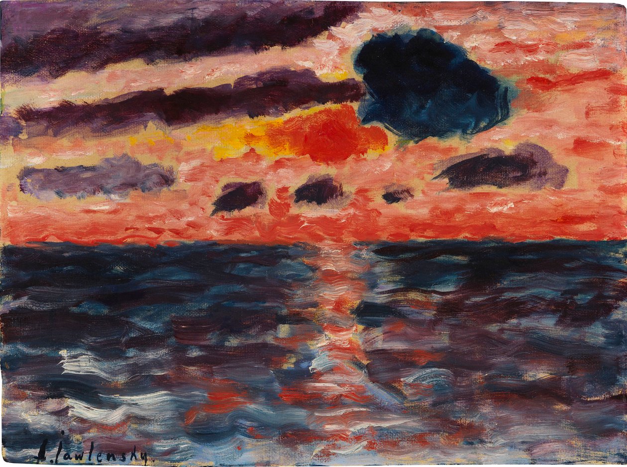 Auringonlasku, Borkum, 1928. tekijältä Alexei Javlensky von