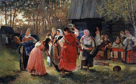 Tyttöjen juhlat, 1889 tekijältä Alexei Korsuchin