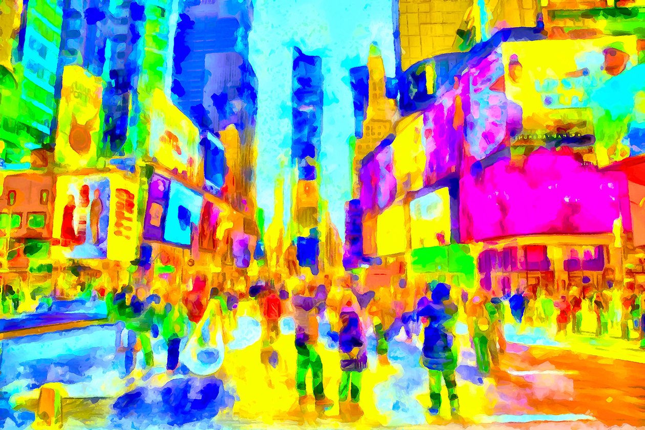 Ultravioletti kaupunki, 2020 (sekatekniikka) tekijältä Alexei Makhov