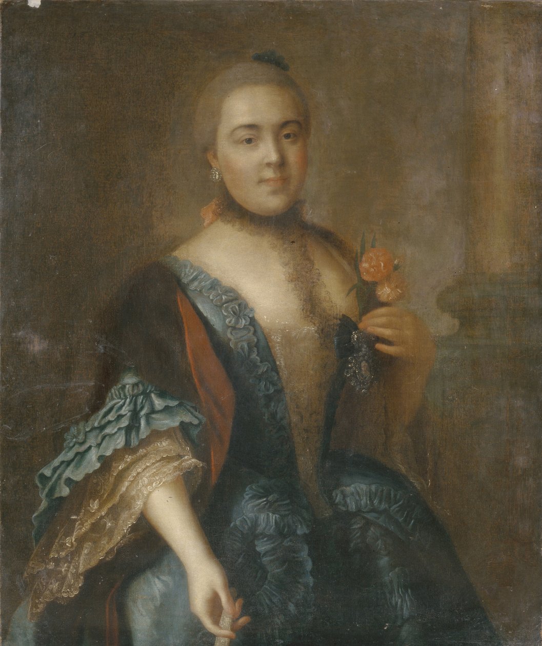 Kreivitär Elizabeth Vorontsovan muotokuva 1739-1792, 1762 tekijältä Alexei Petrovich Antropov
