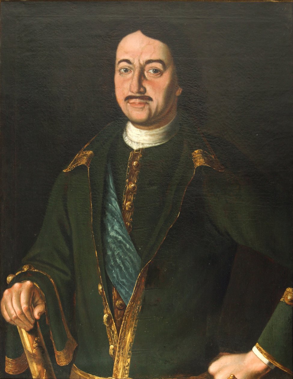 Keisari Pietari I Suuren muotokuva 1672-1725, 1758 tekijältä Alexei Petrovich Antropov