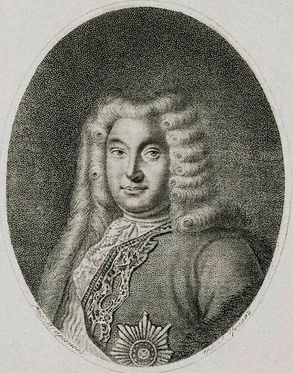 Varakansleri kreivi Andrey Ostermannin muotokuva 1687-1747, c1812. tekijältä Alexei Petrovich Grachev