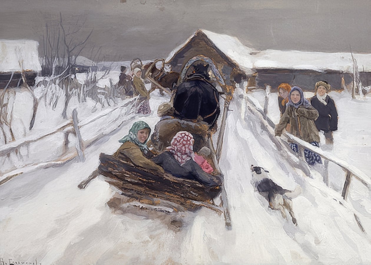 Rekiajelua karnevaalikauden aikana. 1910 tekijältä Alexei Steipanovitch Stepanov