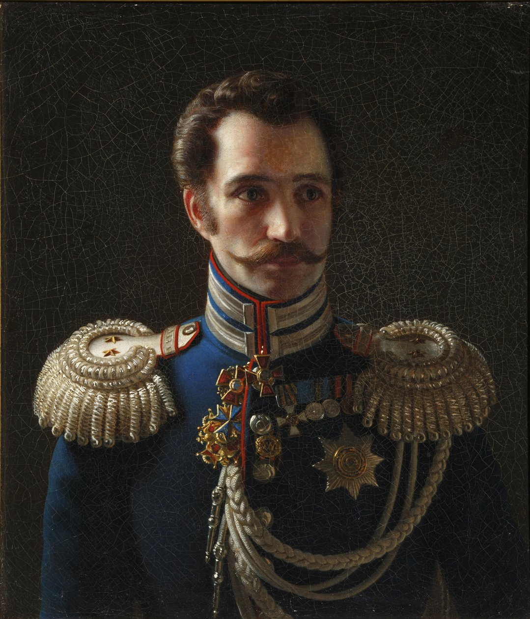 Leonty Vasilievich Dubeltin muotokuva 1792-1862, santarmijoukon esikuntapäällikkö, n. 1843 tekijältä Alexei Vasilyevich Tyranov