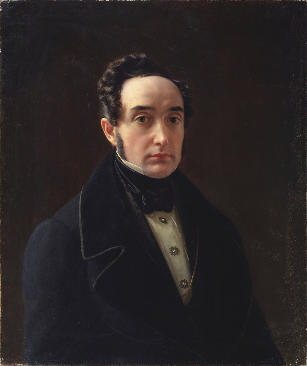 Vladimir Ivanovitš Panaevin muotokuva 1792-1859 tekijältä Alexei Vasilyevich Tyranov