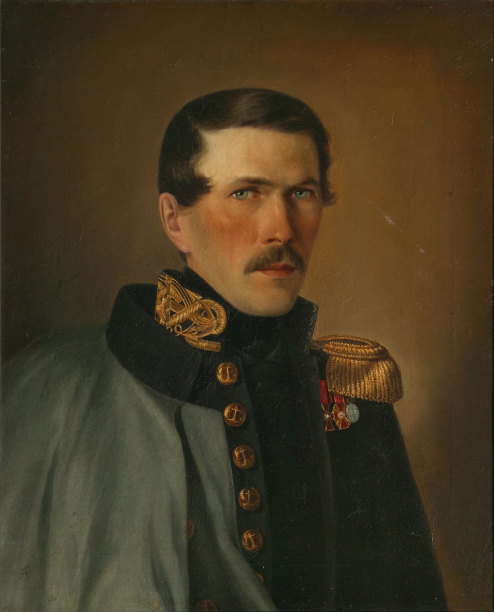 Merijalkaväen upseerin muotokuva tekijältä Alexei Vasilyevich Tyranov