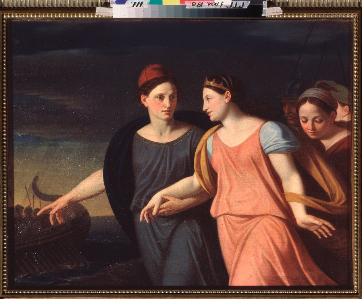 Paris Abducting Helene (Paris Abducting Helen) - maalaus Aleksei Jegorovitš Jegorov (1776-1851), öljy kankaalle tekijältä Alexei Yegorovich Yegorov
