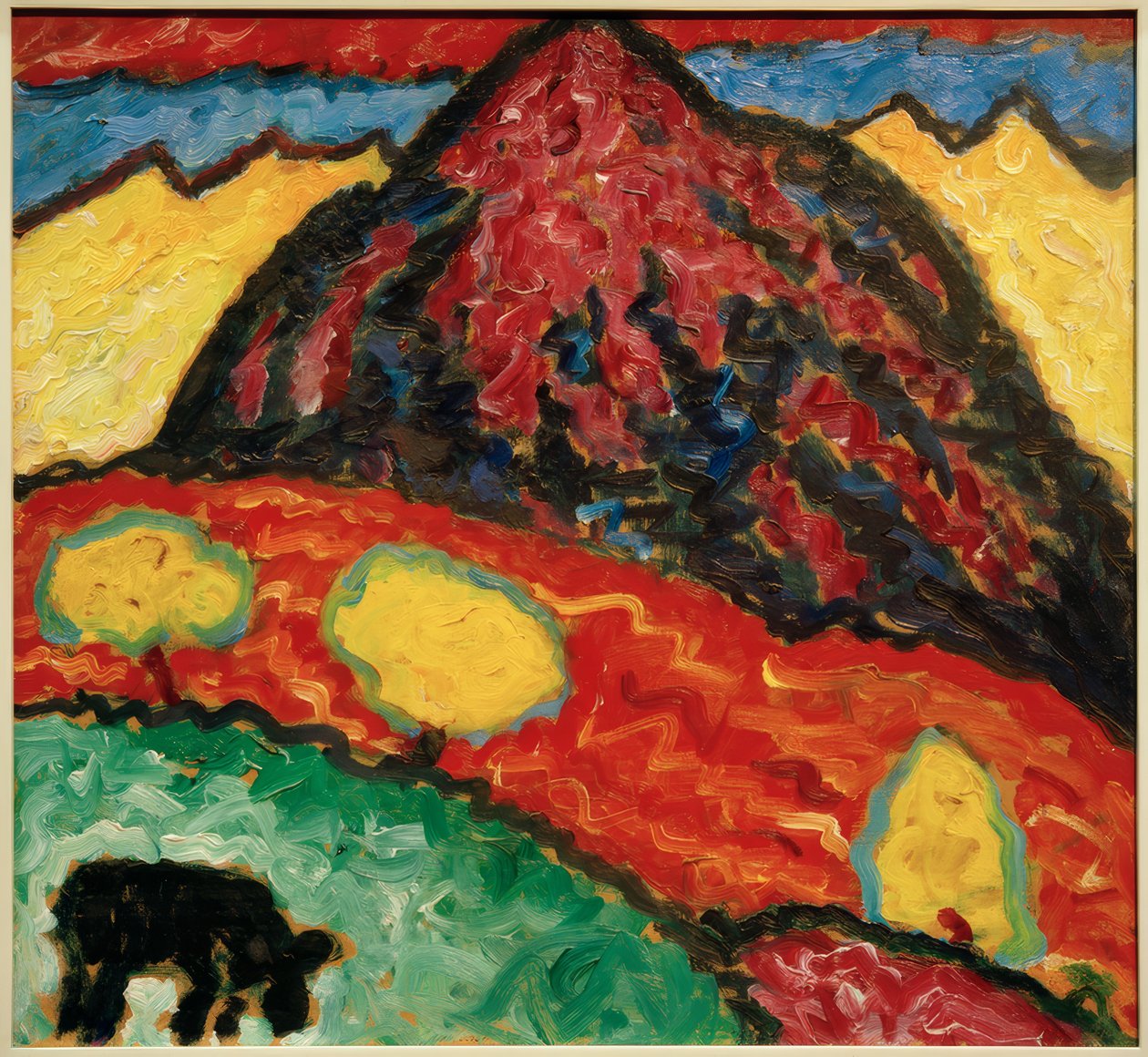 A. Jawlensky, Landschaft mit Kuh tekijältä Alexej von Jawlensky