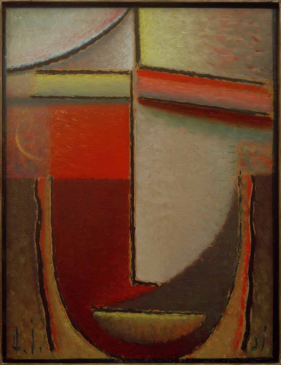 Abstrakter Kopf: Abend, 1931 tekijältä Alexej von Jawlensky